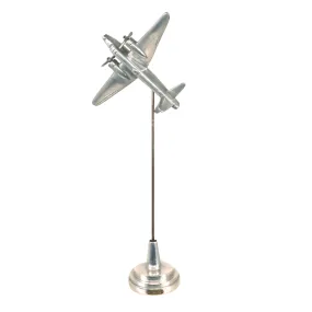 Original U.S. WWII Floating B24 Bomber Trench Art Stand - Dated 1944
