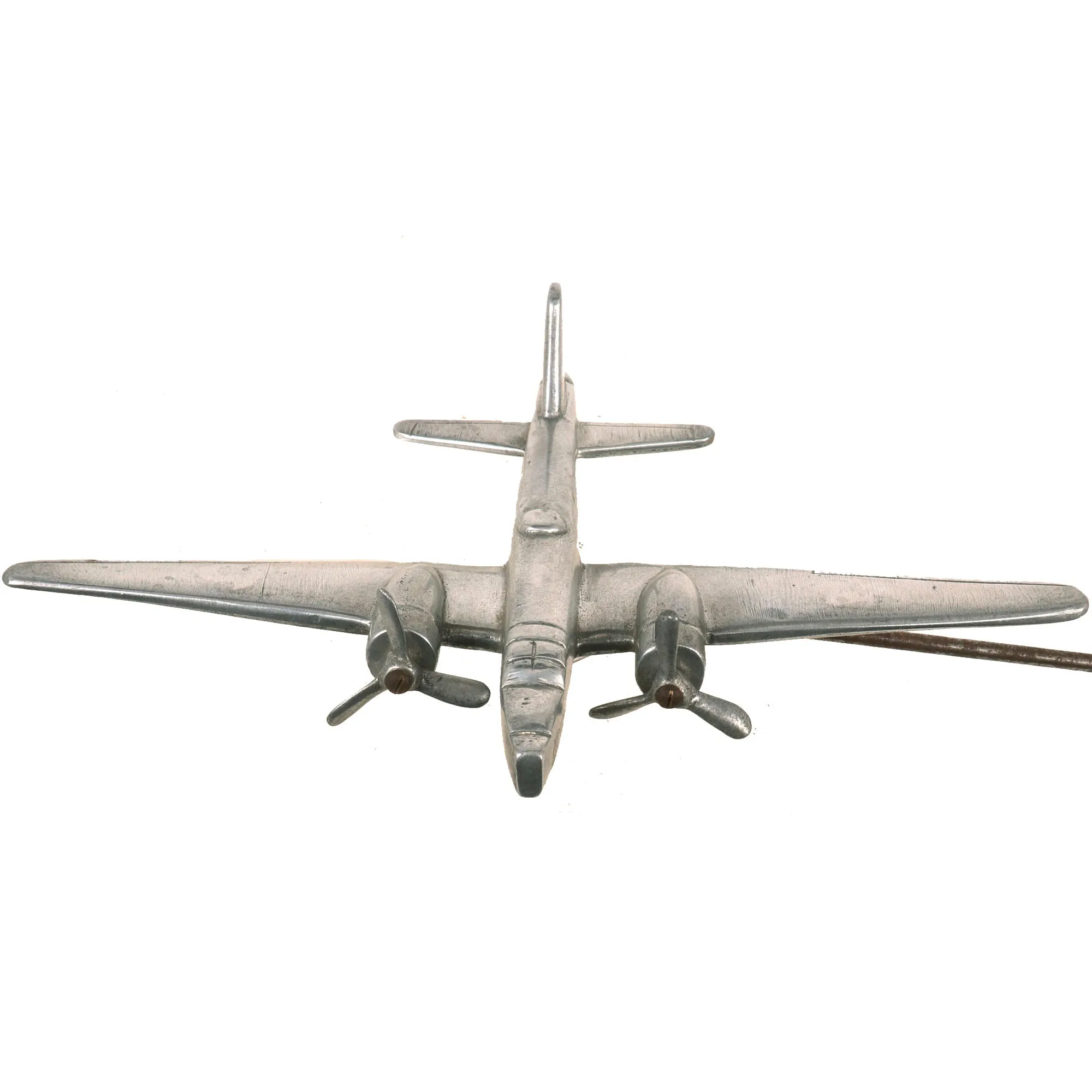 Original U.S. WWII Floating B24 Bomber Trench Art Stand - Dated 1944