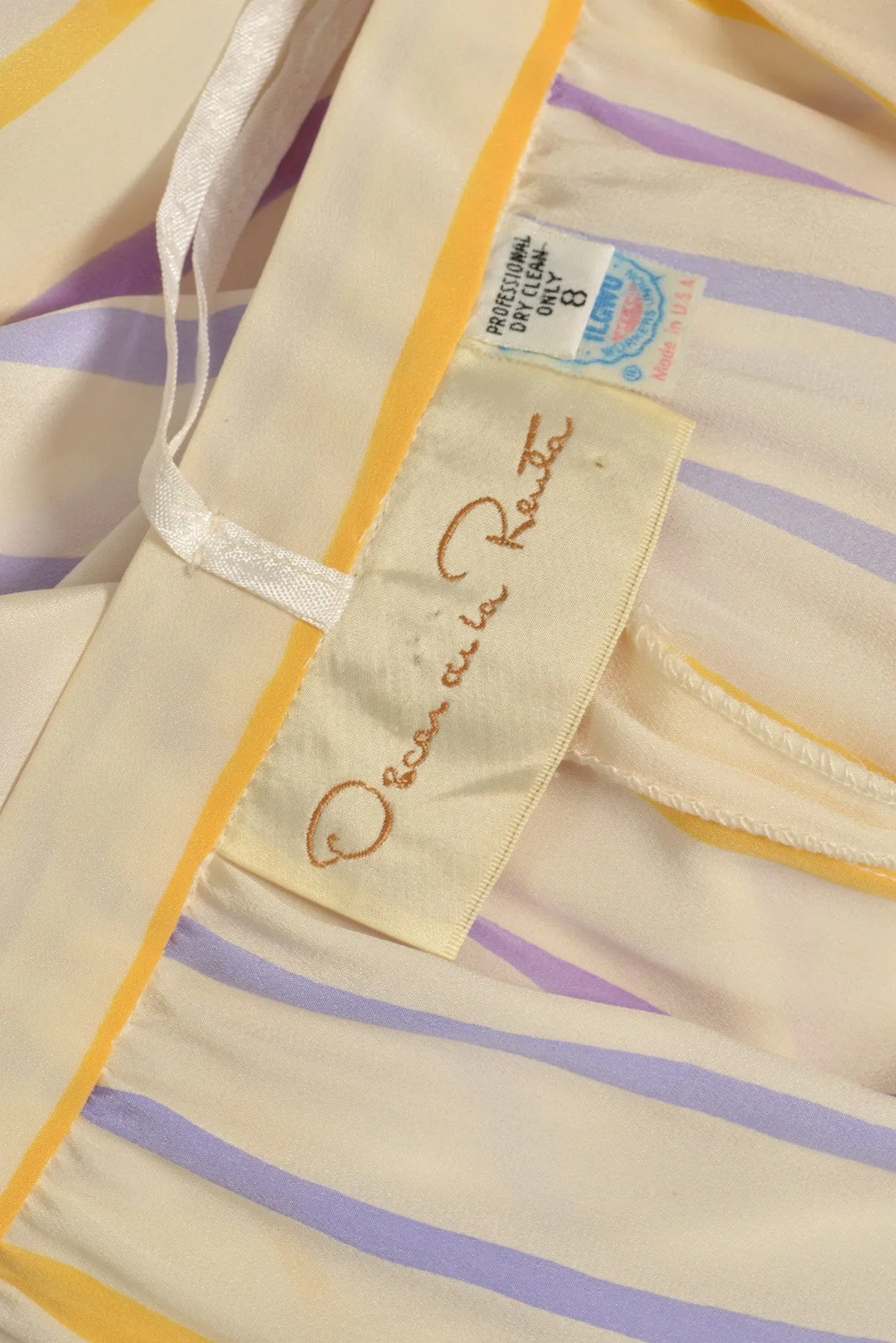 Oscar de la Renta Hand-Painted Silk Kimono Ensemble