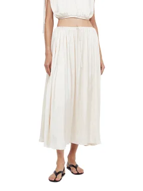 Paradise Maxi Skirt (Ivory)