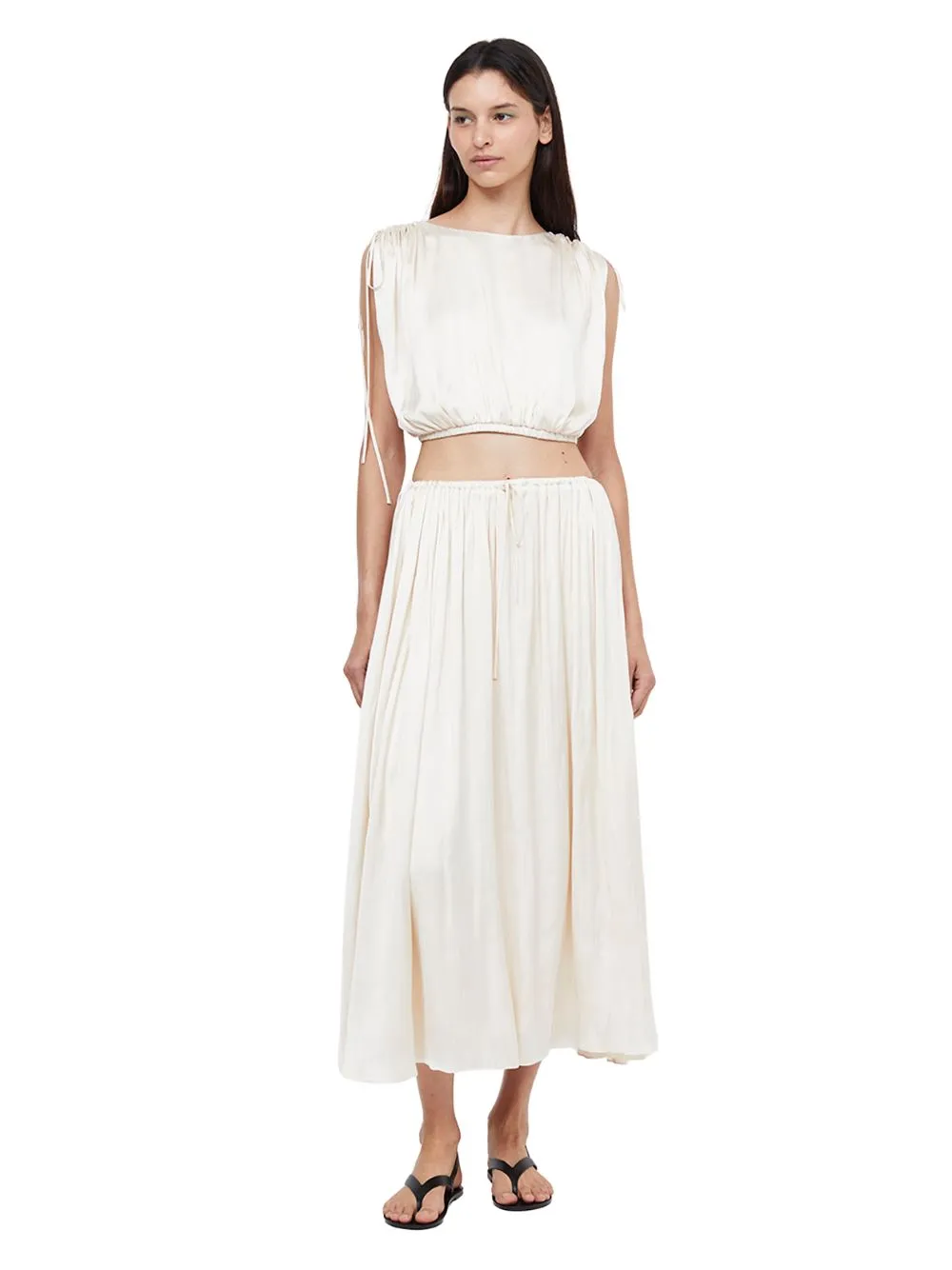 Paradise Maxi Skirt (Ivory)