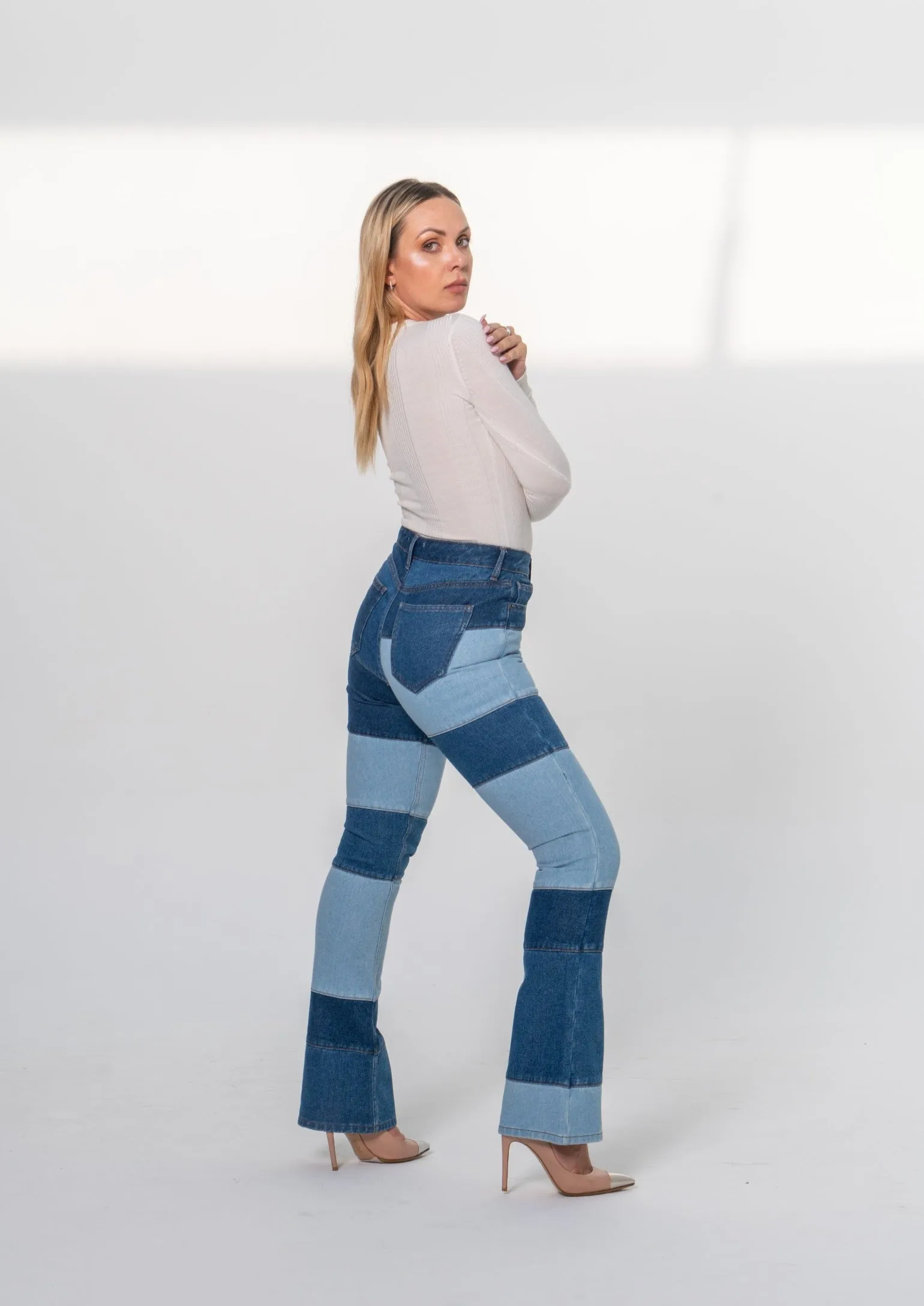 Patch Detail Jeans