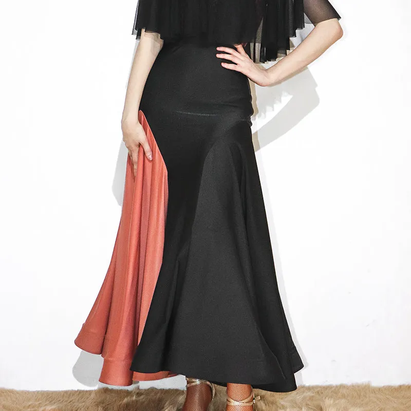 Patchwork Long Ballroom Skirt