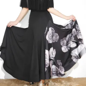 Patchwork Long Ballroom Skirt