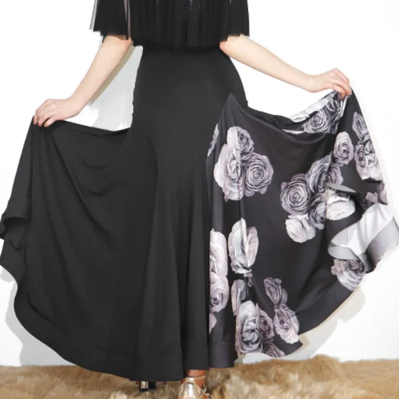 Patchwork Long Ballroom Skirt