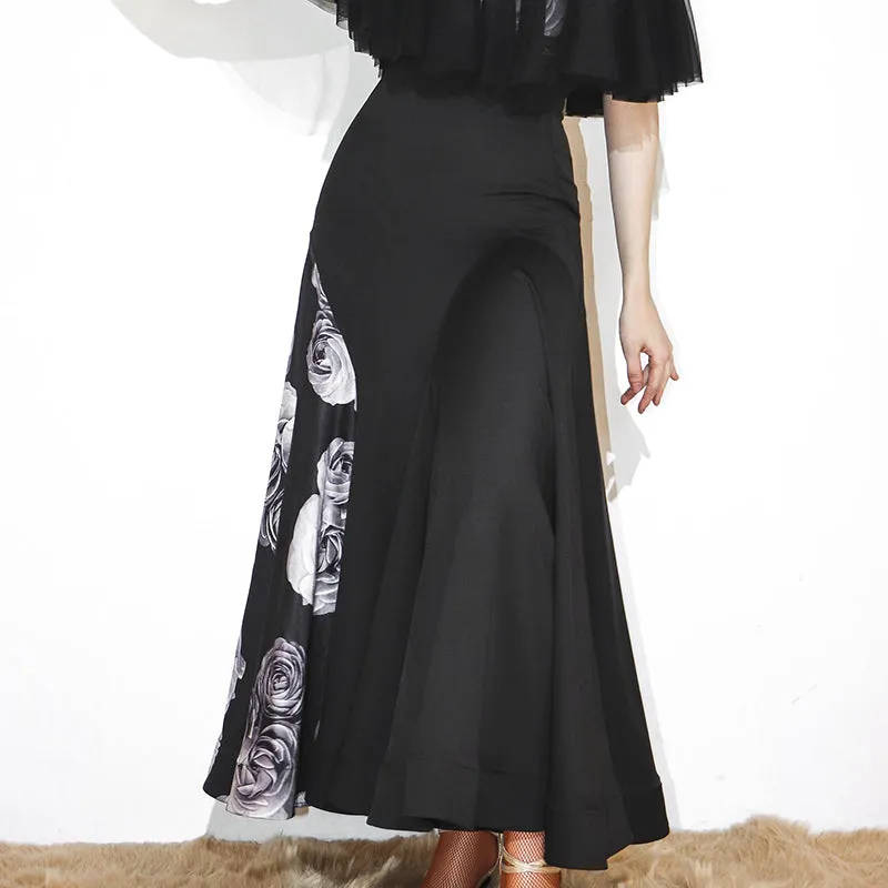 Patchwork Long Ballroom Skirt