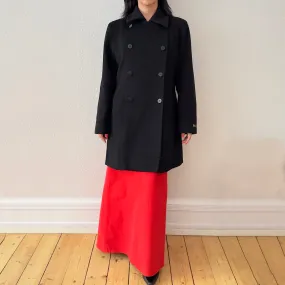 Pure Wool Double-Breasted Pea Coat - size L
