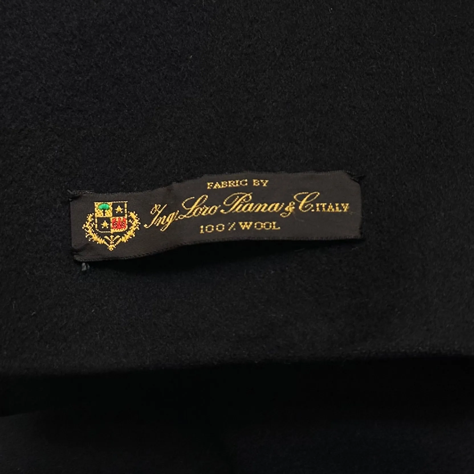 Pure Wool Double-Breasted Pea Coat - size L