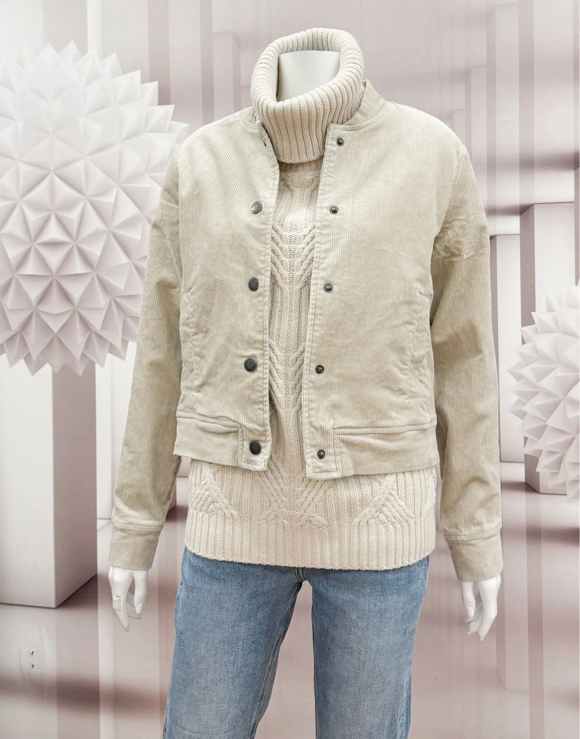 Red Button Srb4351 Bomber Jacket Cord Stone