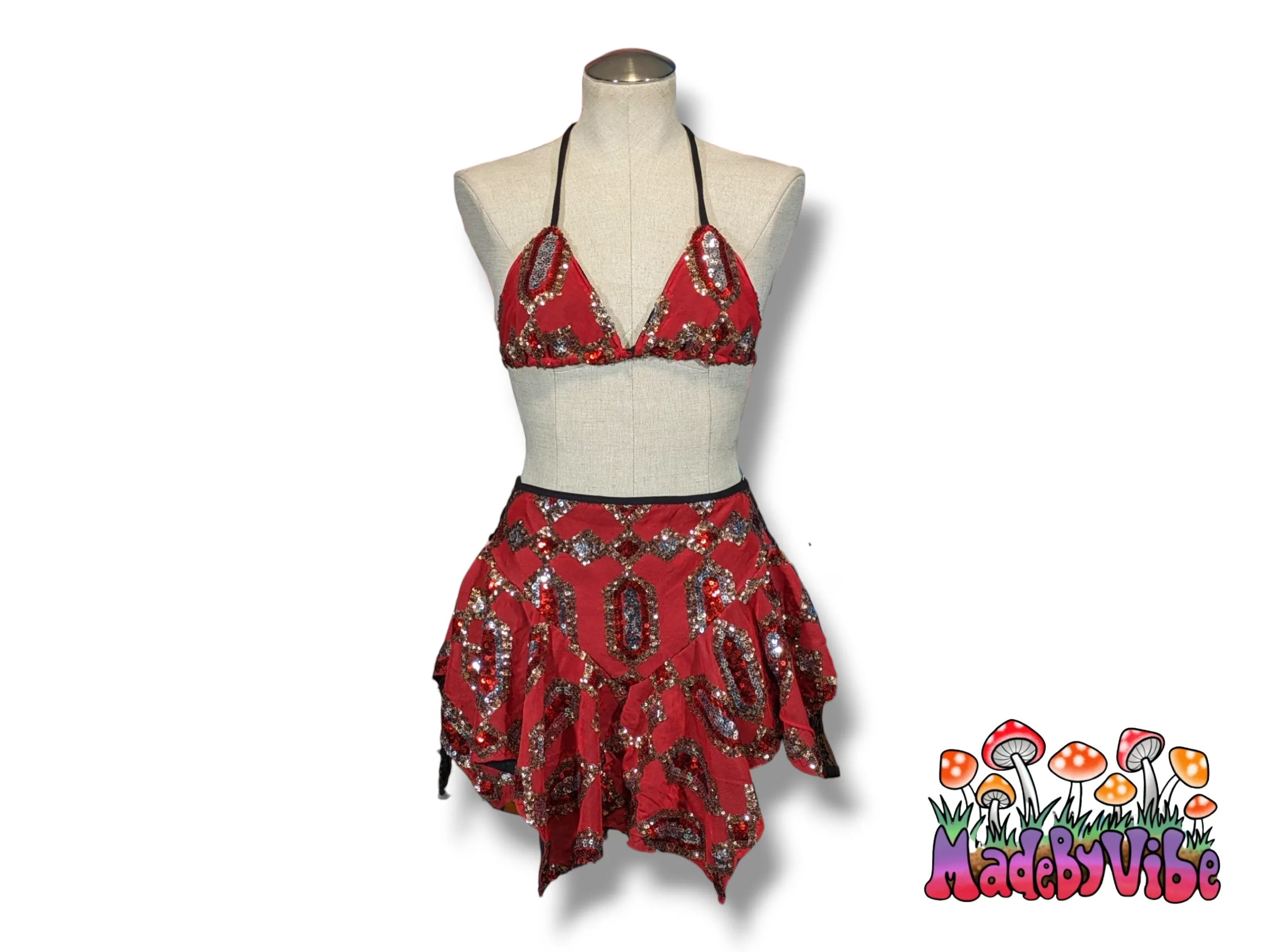 Royal Ruby Lined Fairy Skirt - Made to Order