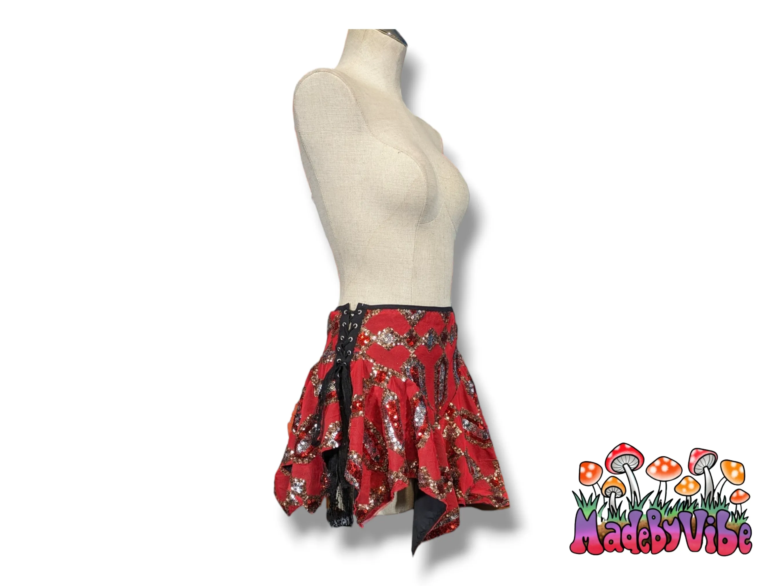 Royal Ruby Lined Fairy Skirt - Made to Order