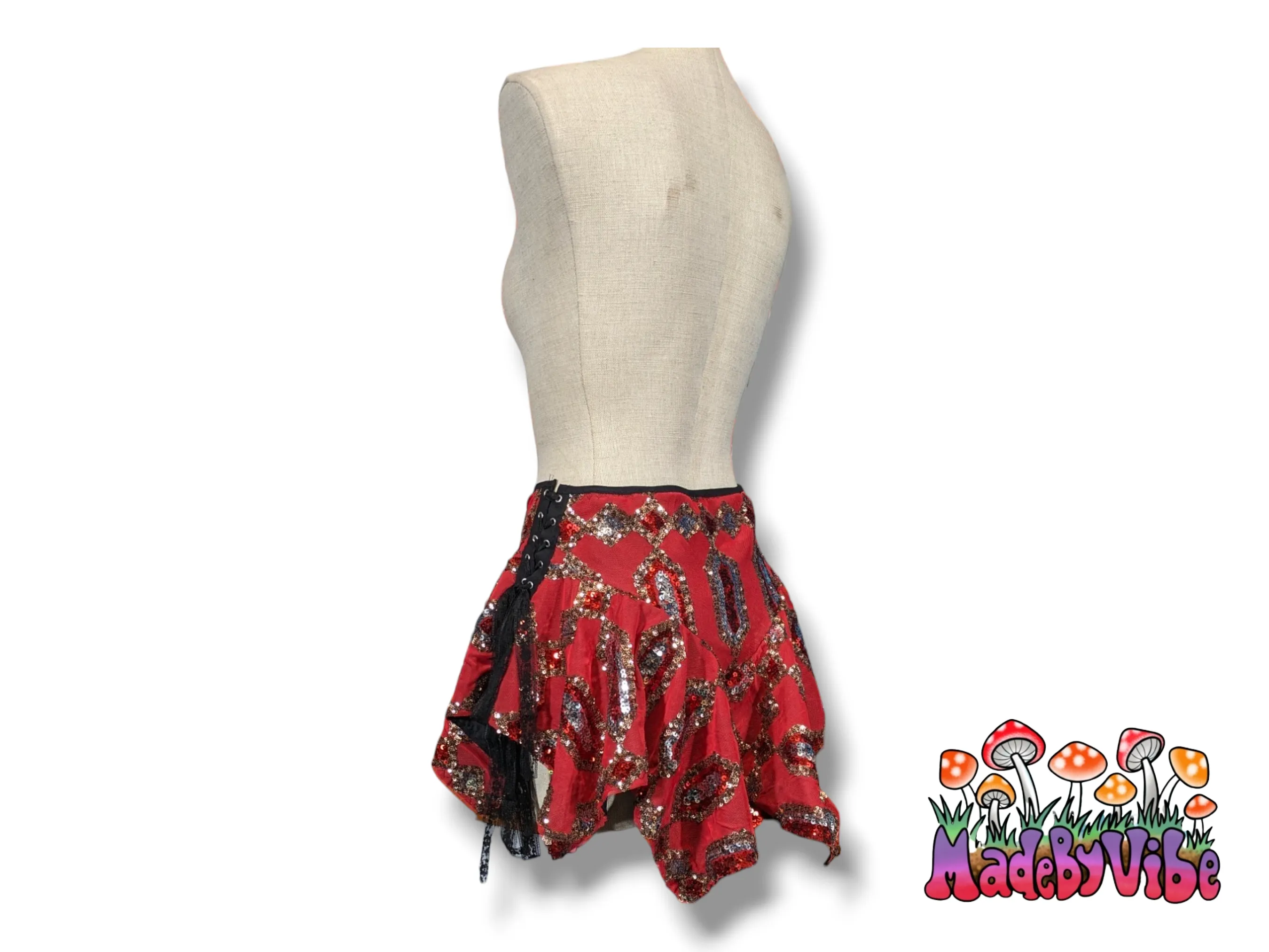 Royal Ruby Lined Fairy Skirt - Made to Order