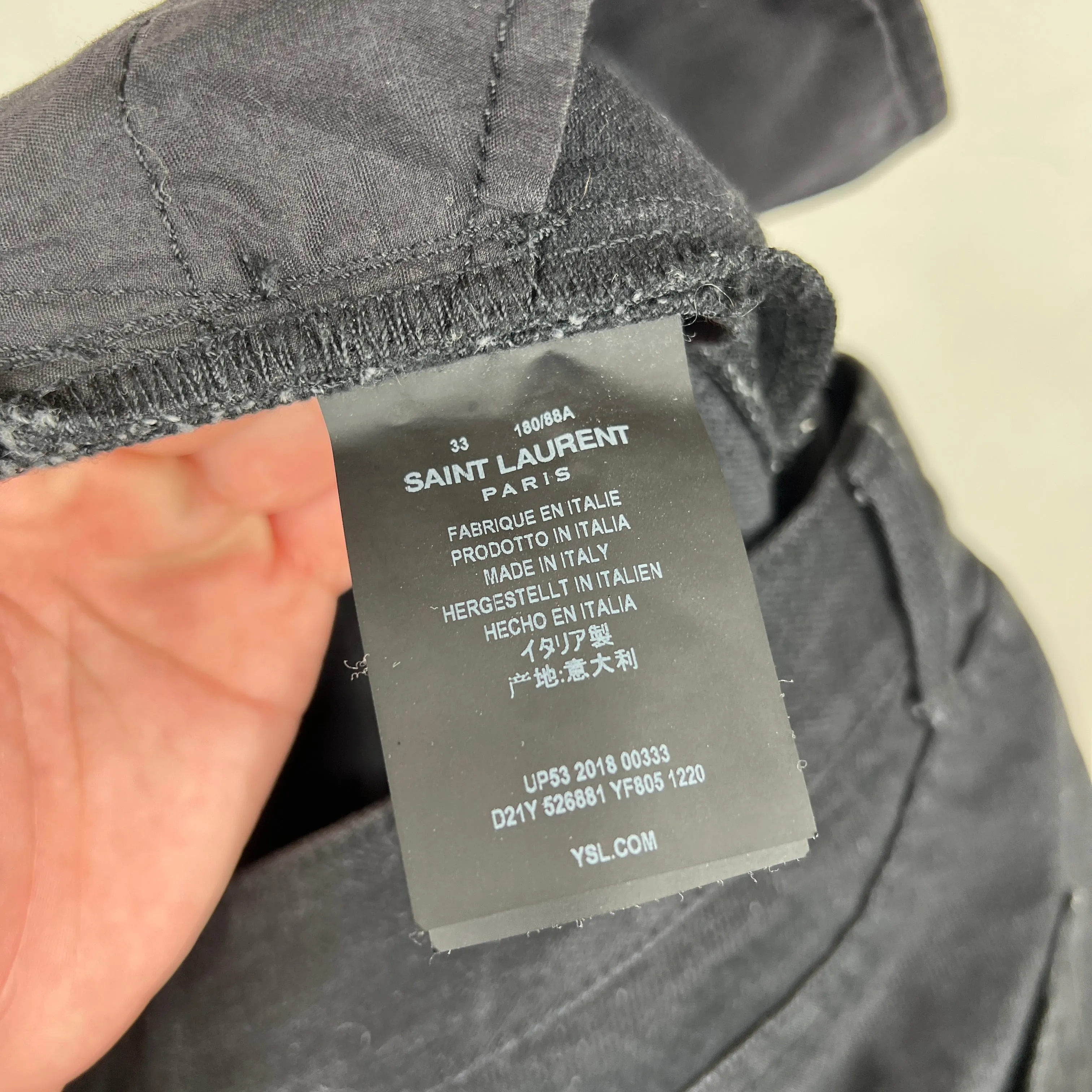 Saint Laurent D18 Black Skinny Jeans