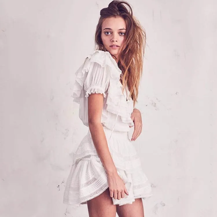 Sheer White Mini Dress