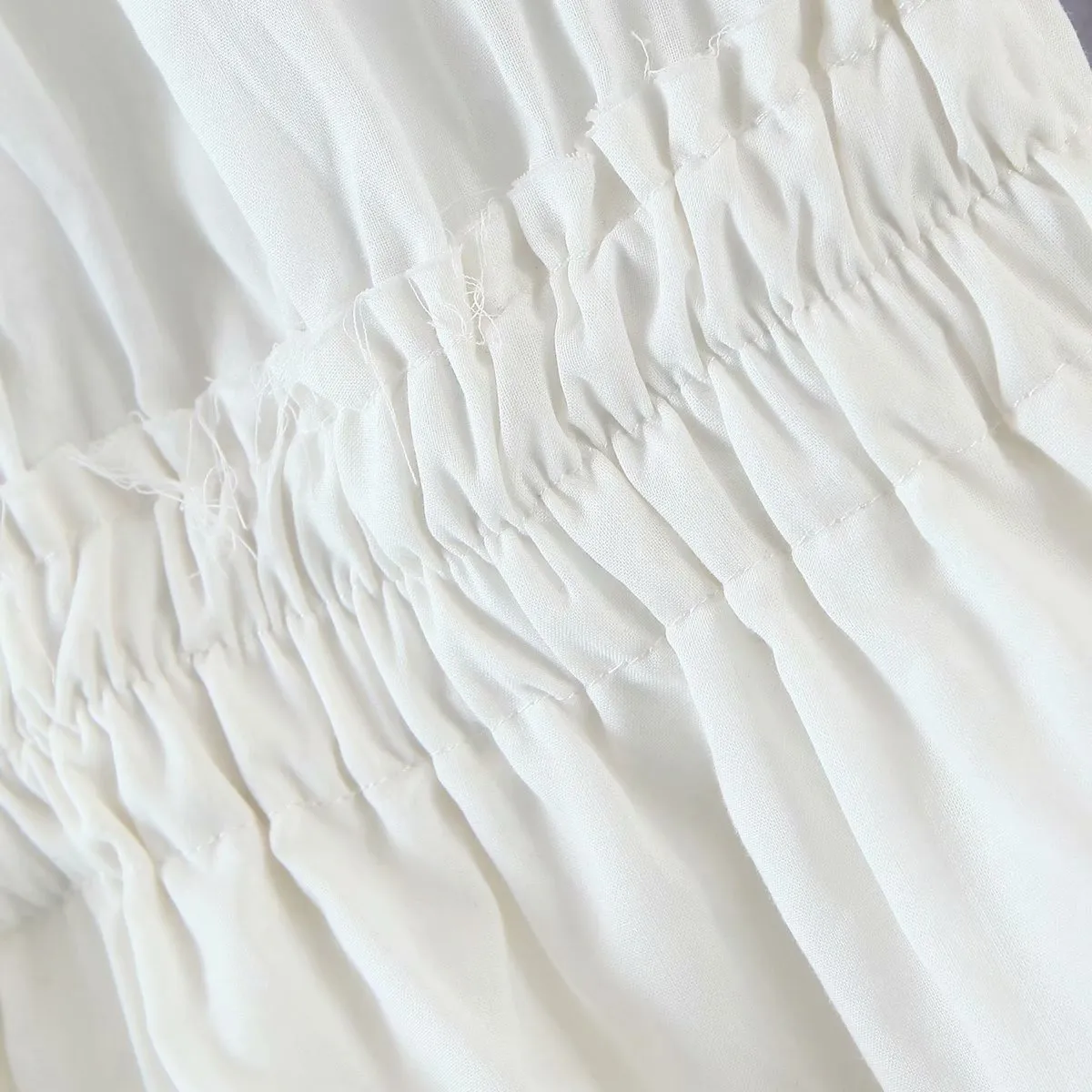 Sheer White Mini Dress