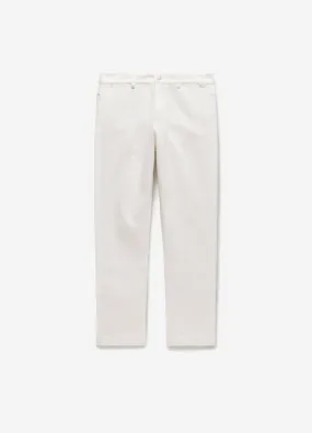 Slim Tapered Denim Pants Off White