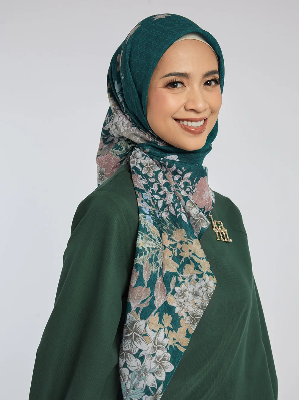 SONALI SIGNATURE SCARF EMERALD