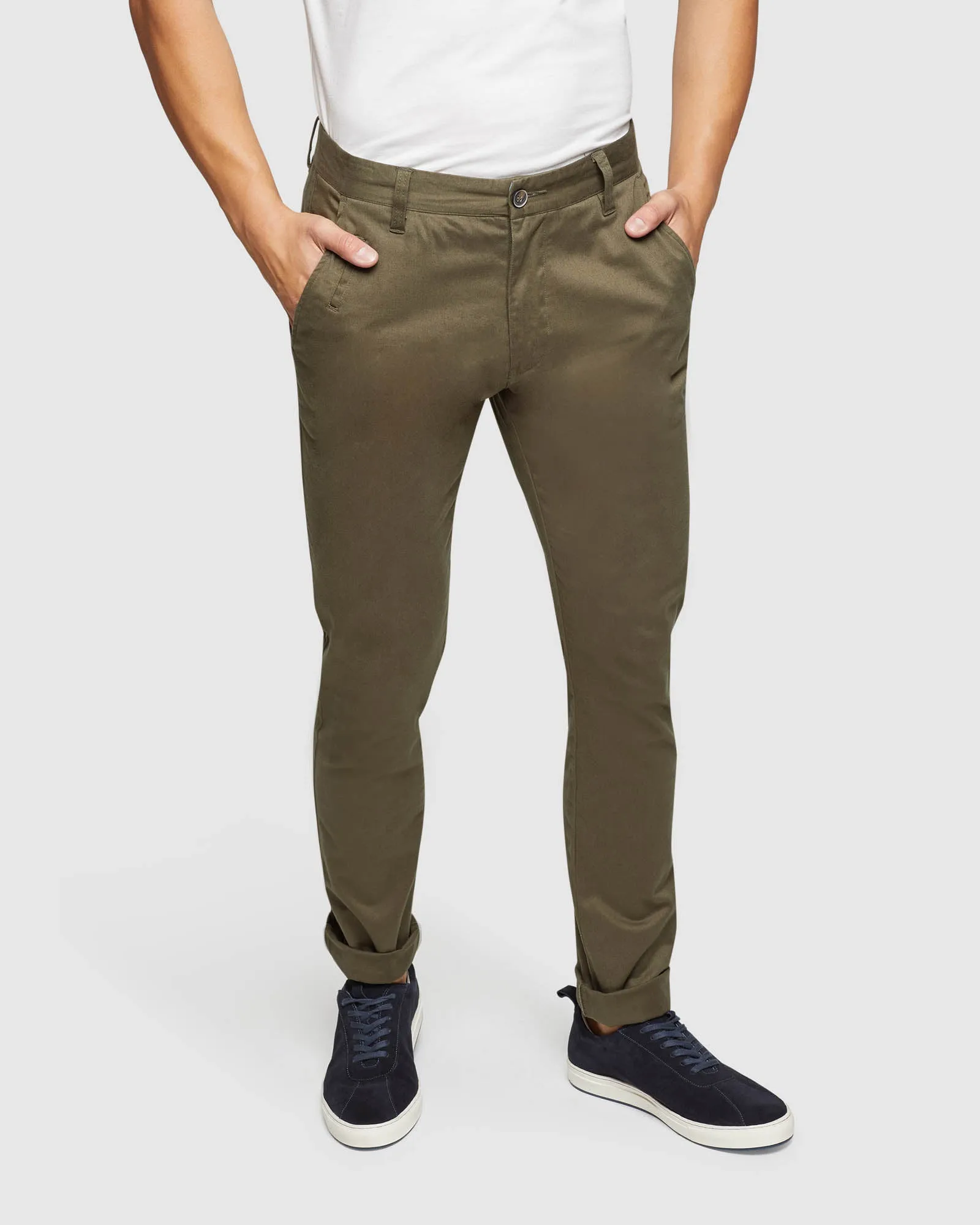 Stretch Organic Cotton Skinny Chinos