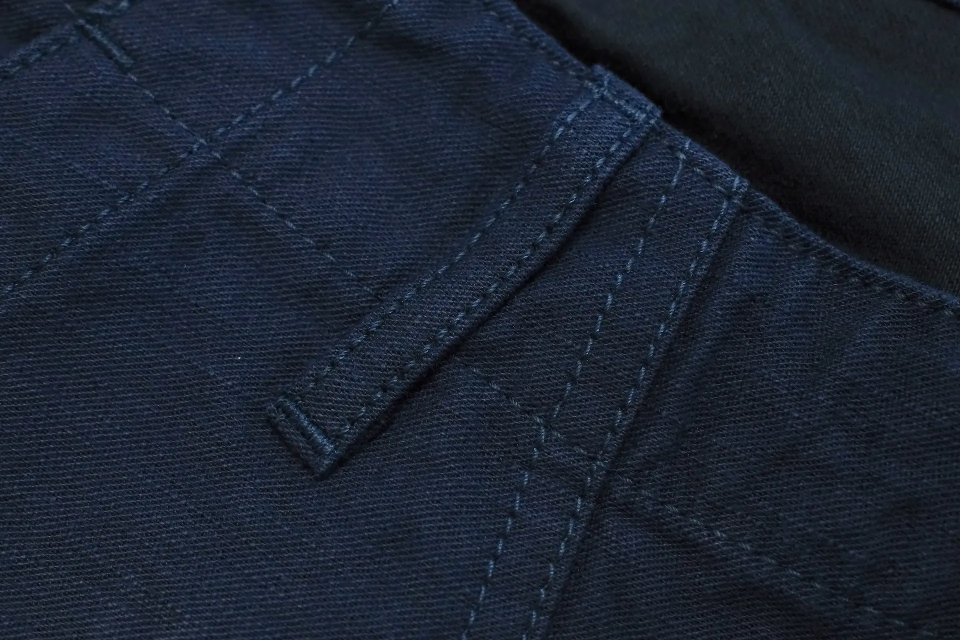 Studio D'Artisan 11oz Back Sateen Military Baker Pants (Indigo X Black)