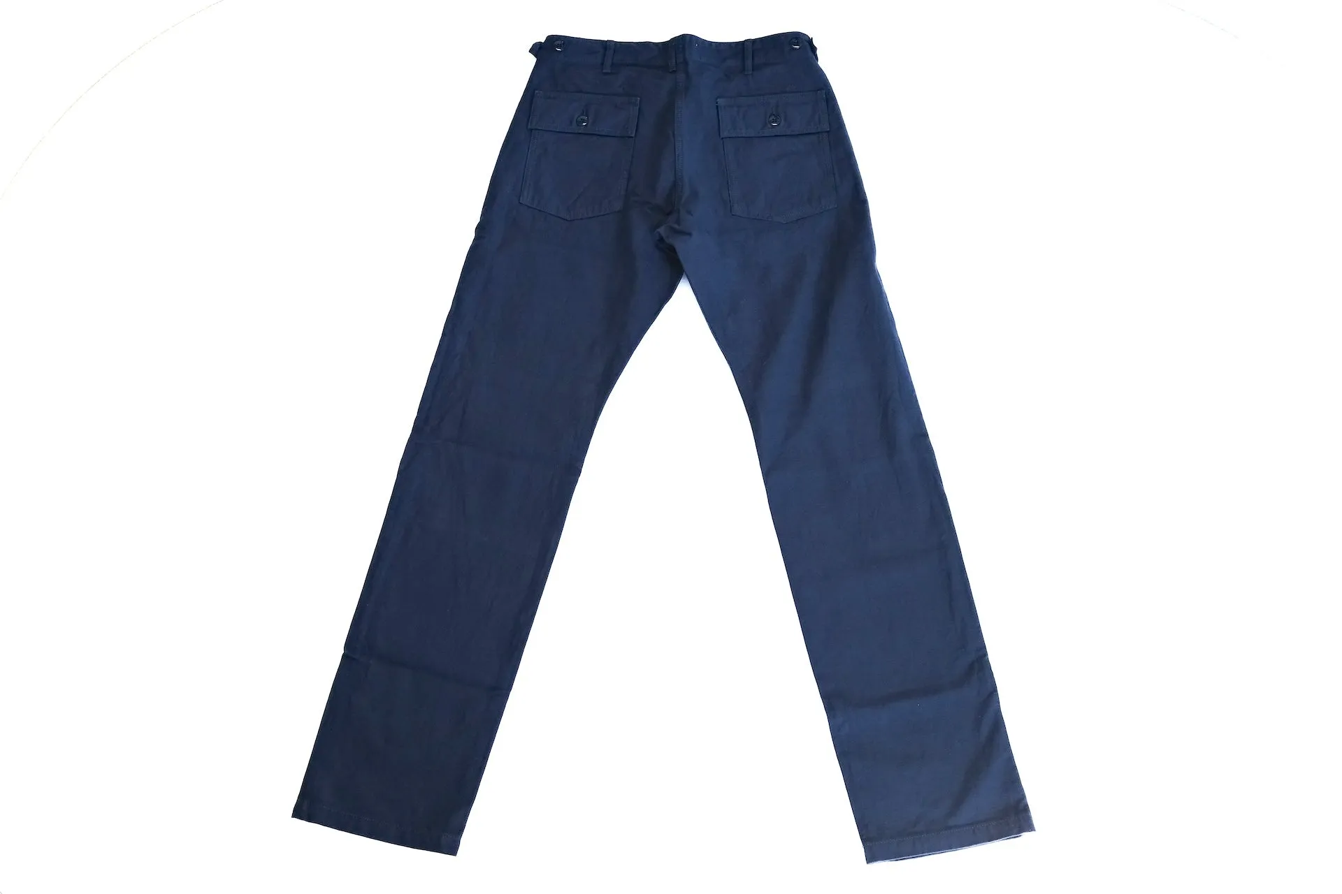 Studio D'Artisan 11oz Back Sateen Military Baker Pants (Indigo X Black)