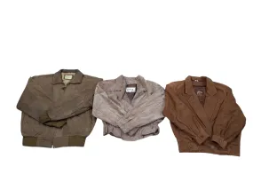 Suede Bomber Style Jackets - 9 pcs - 22/10/24