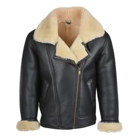 Thrive B3 Bomber Leather Jacket – Shearling Lined Aviator Style