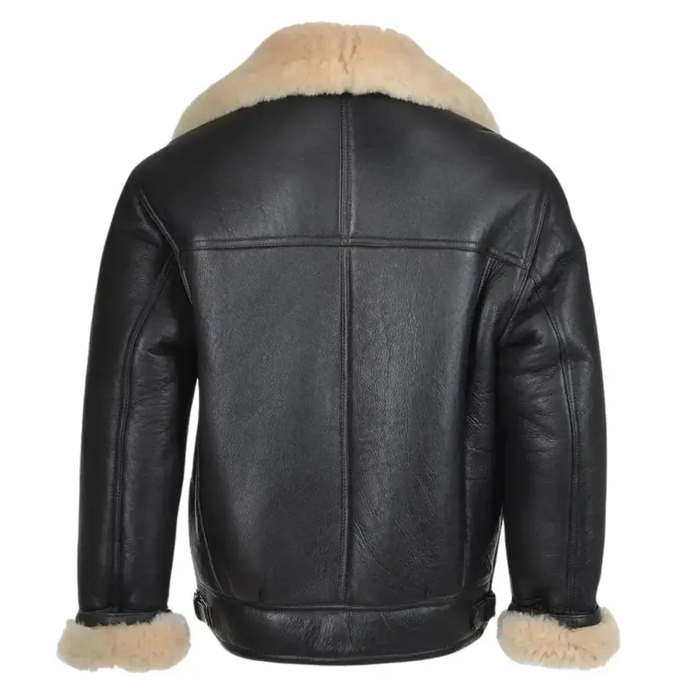 Thrive B3 Bomber Leather Jacket – Shearling Lined Aviator Style