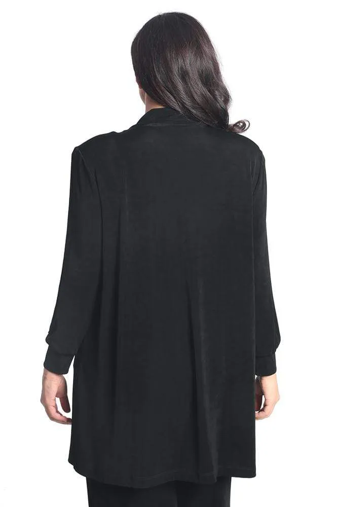 Vikki Vi Classic Black Long Kimono Jacket