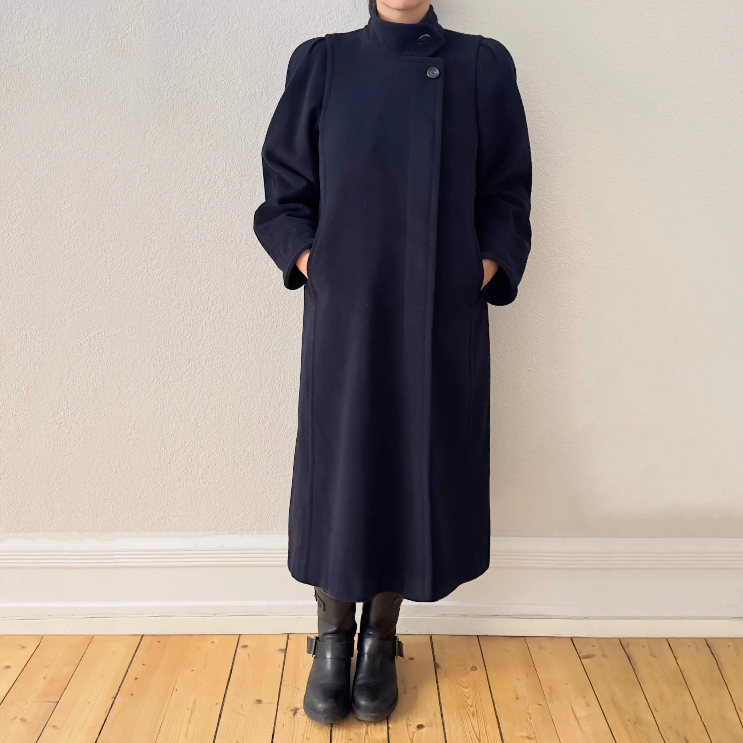 Vintage Blue Wool Coat