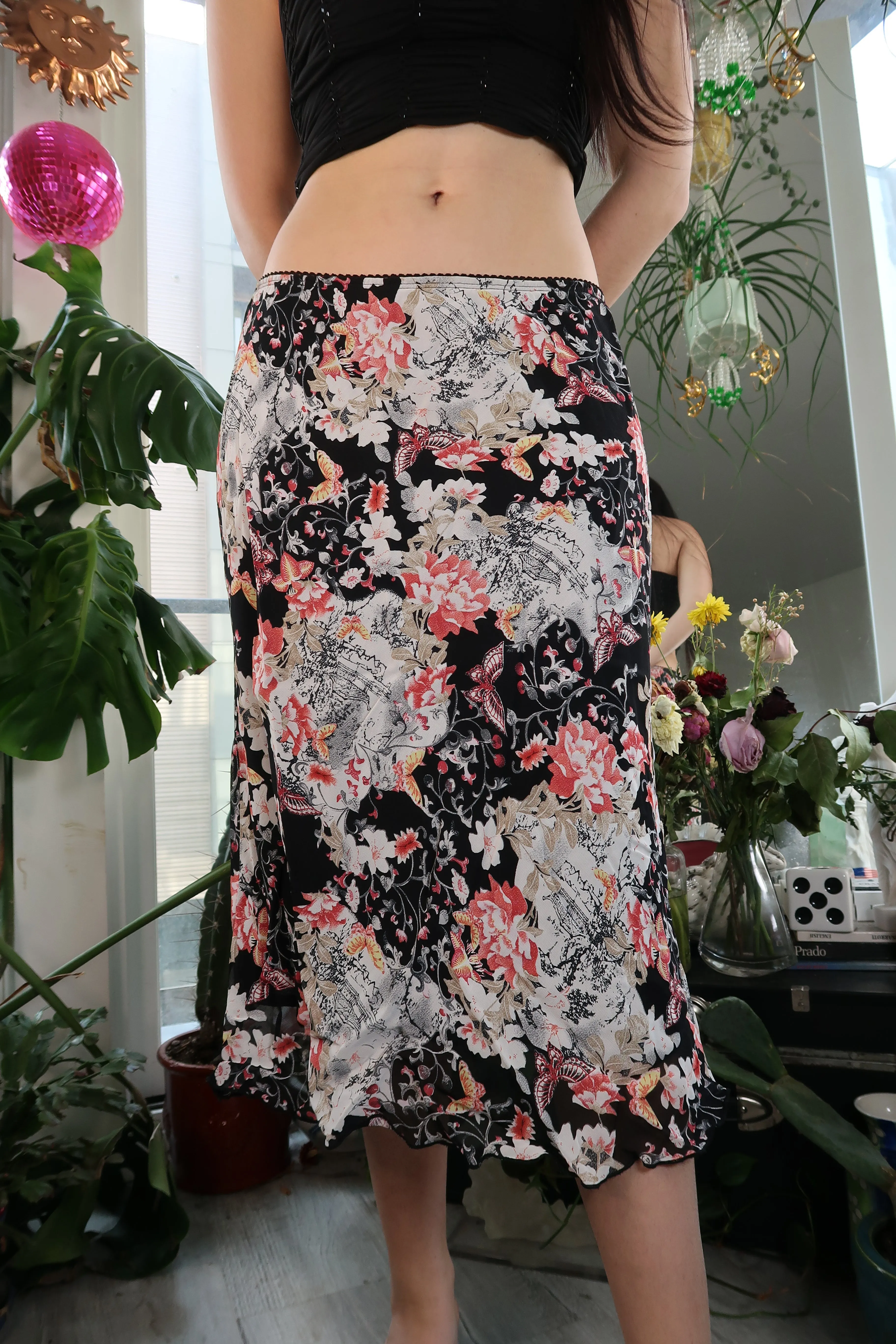 Vintage Floral Pattern Skirt