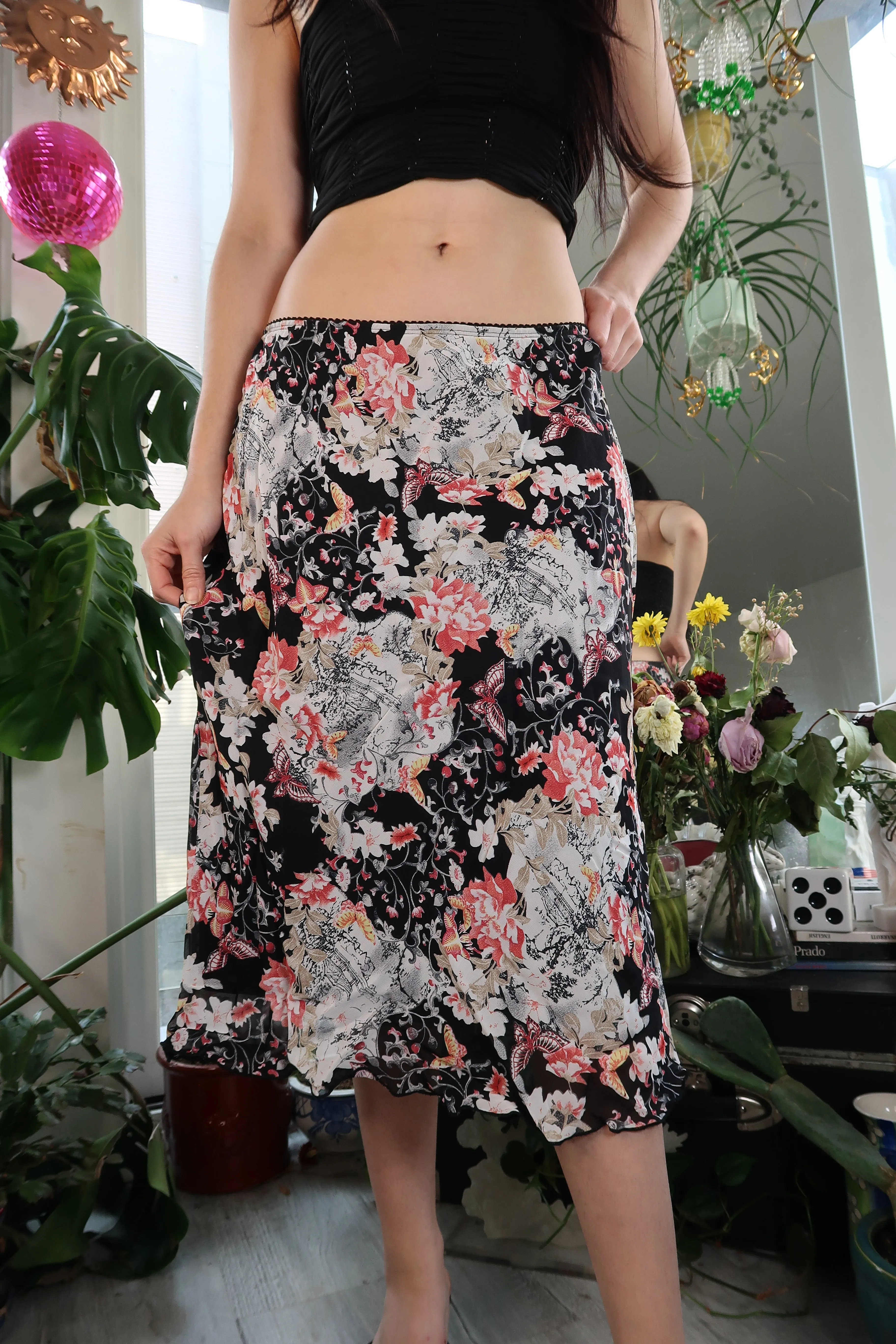 Vintage Floral Pattern Skirt
