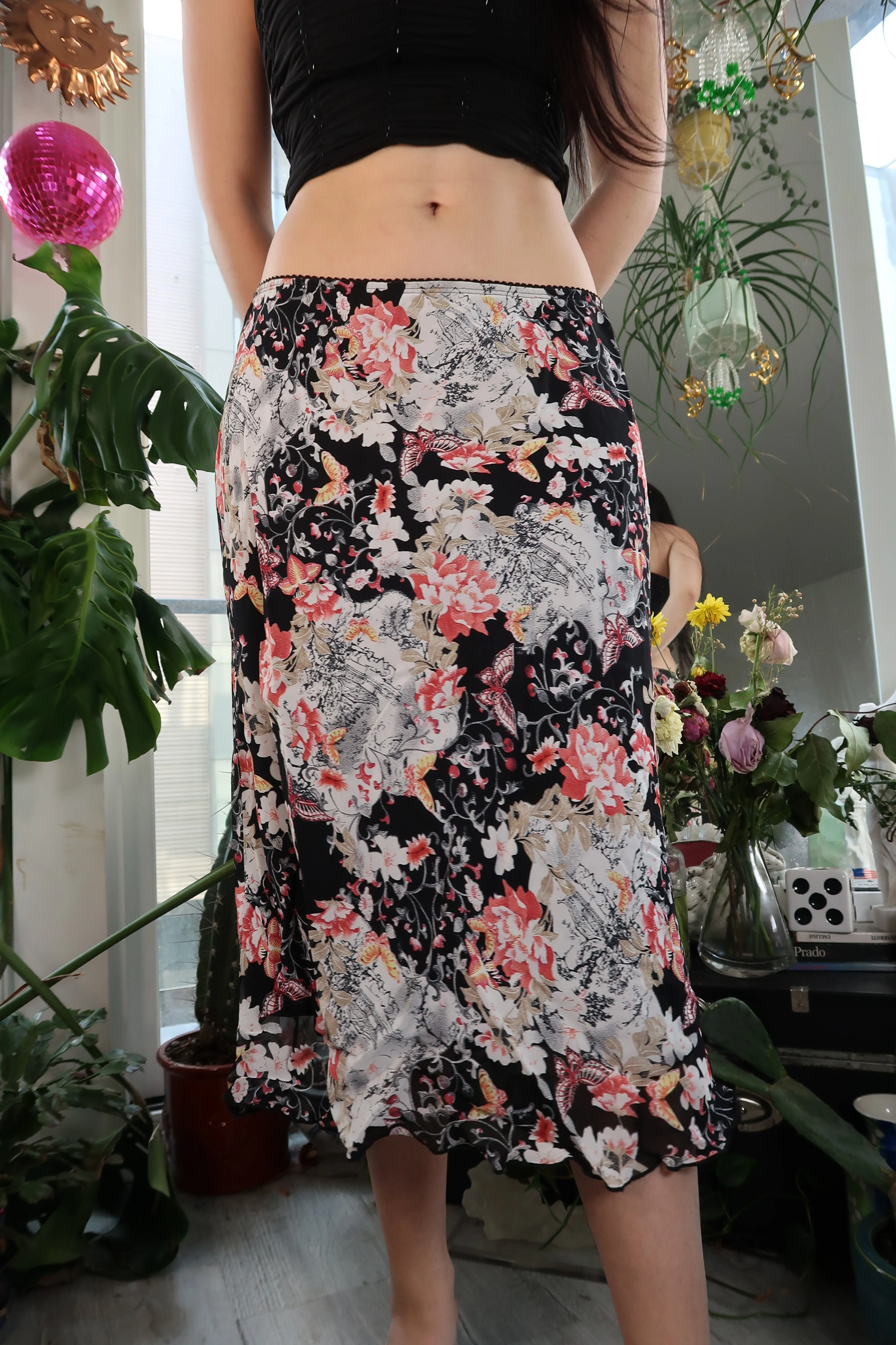 Vintage Floral Pattern Skirt