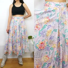 Vintage floral Skirt size M-L