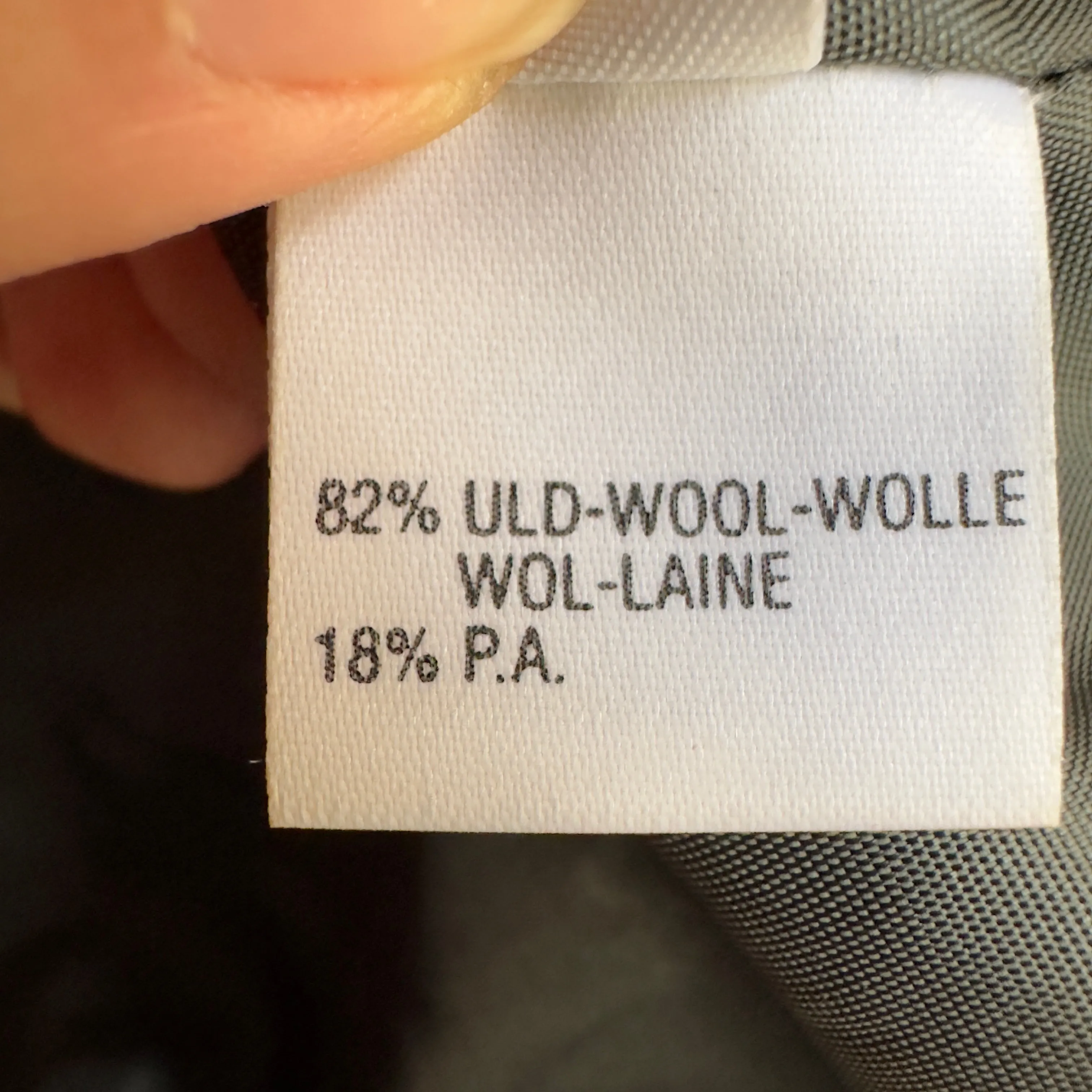 Vintage Green Wool Coat - size EU36