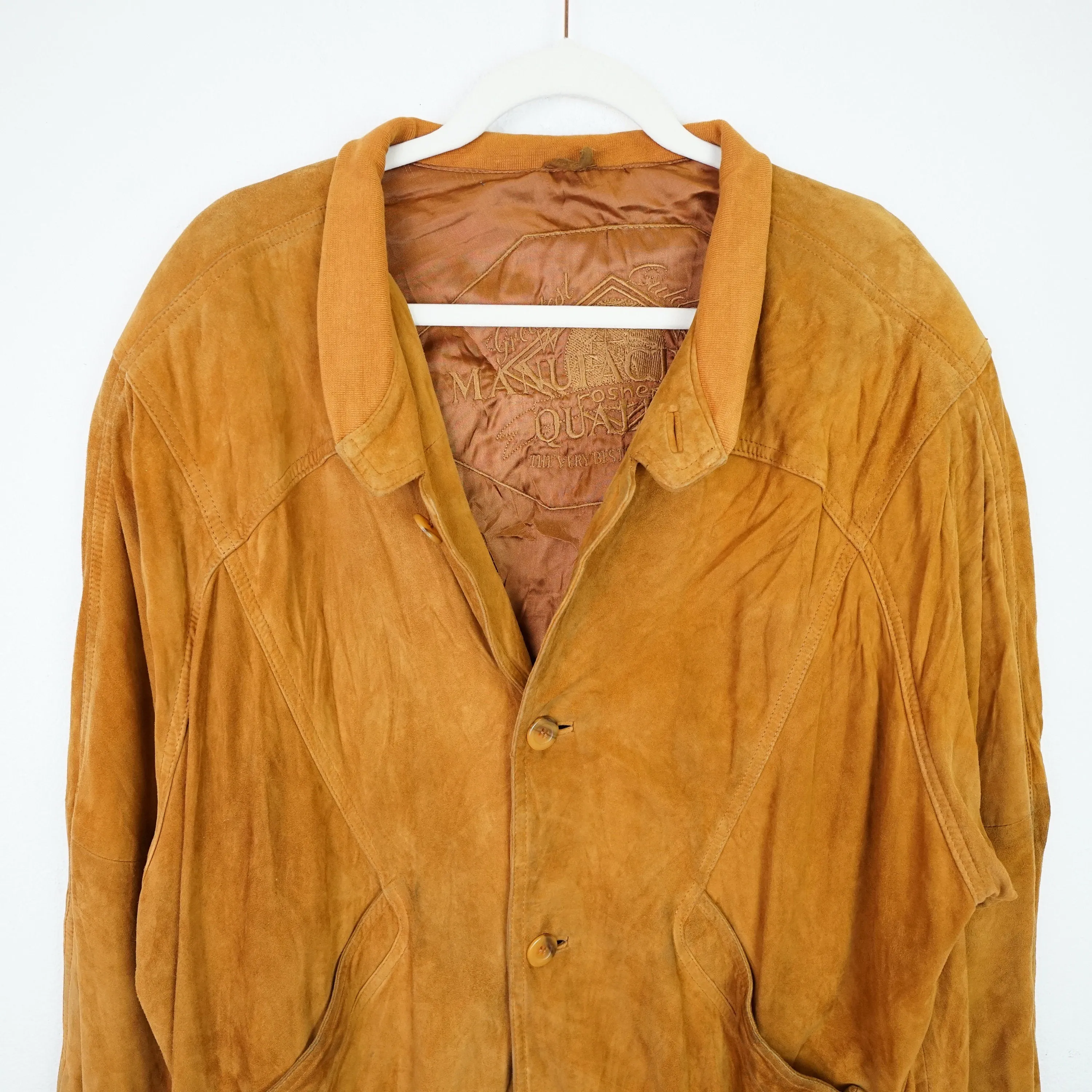 Vintage suede Jacket Men Size L