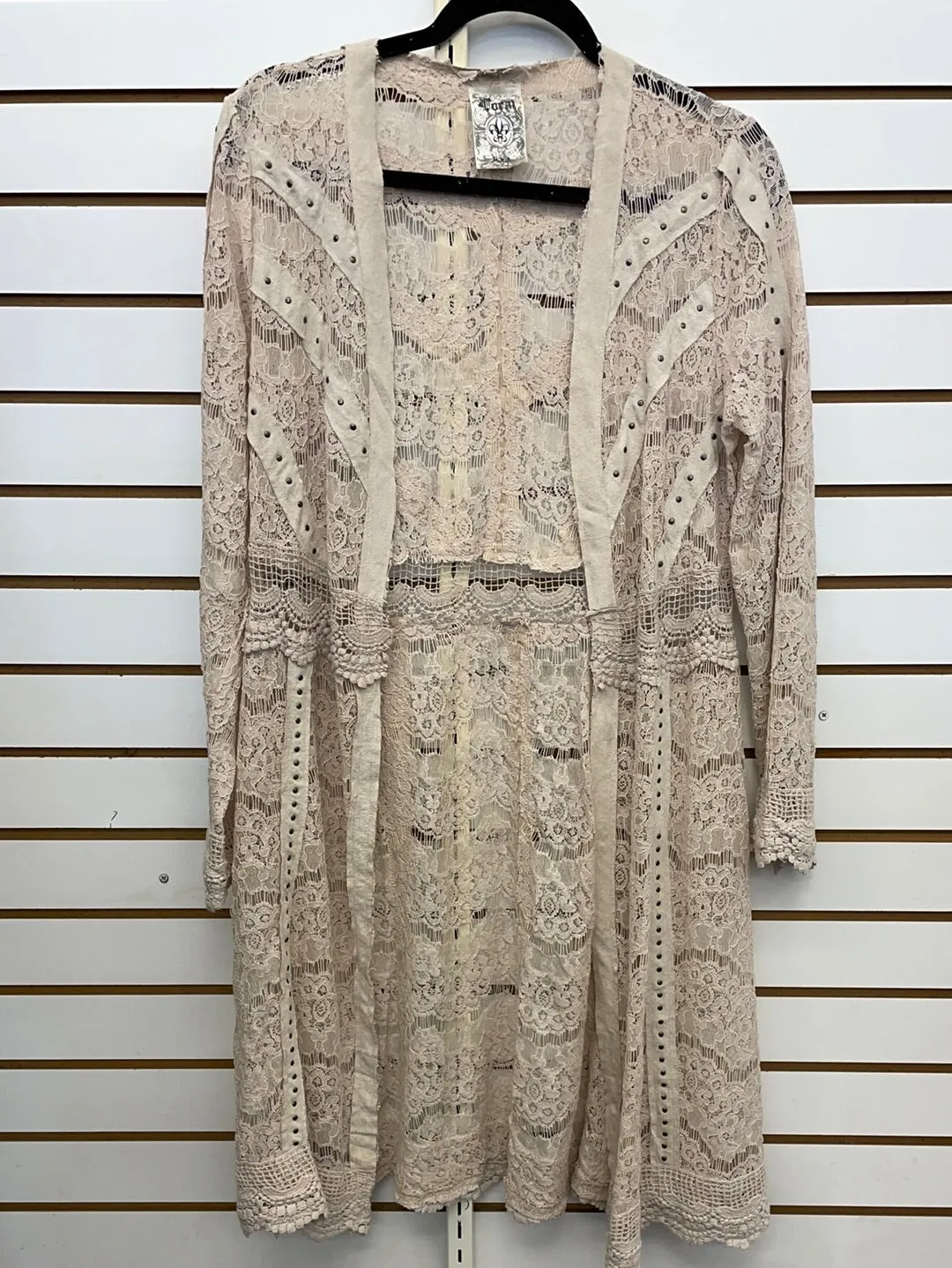 Vocal Lace Jacket with Studded Suede Details