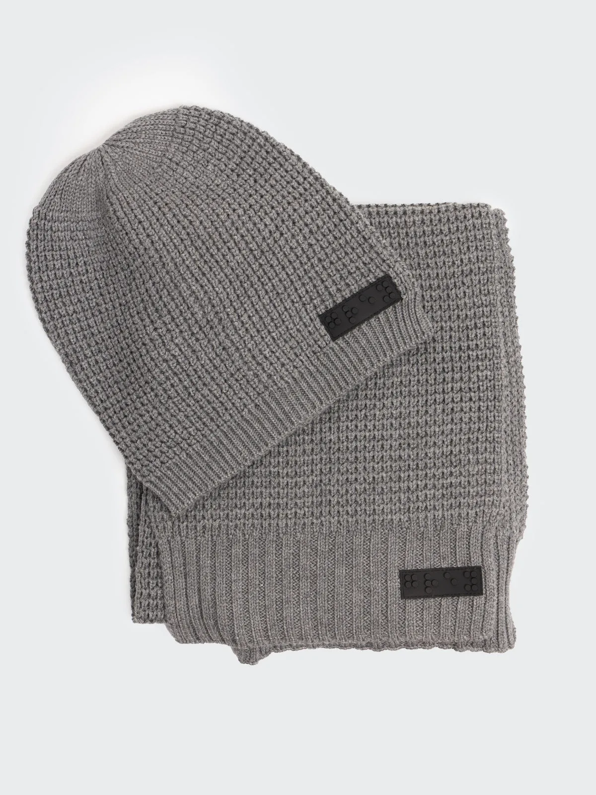 Waffle Knit Beanie & Scarf Set