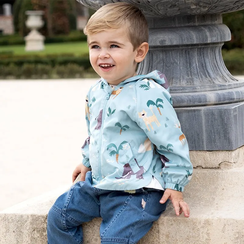Wild Life Boy Green Hooded Jacket