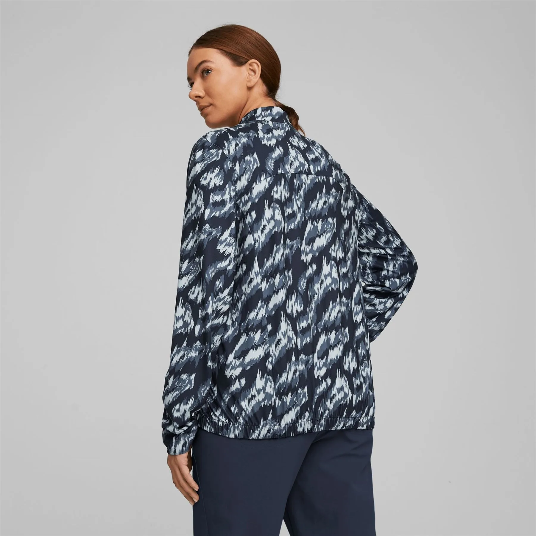 Womens Cloudspun Animal Print Jacket Navy Blazer/Lucite - SS23