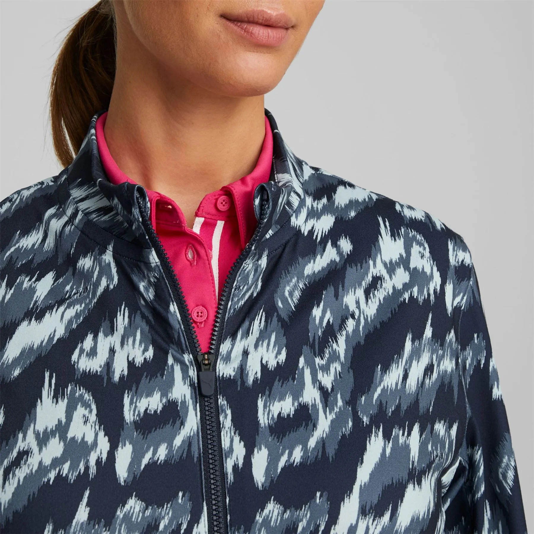 Womens Cloudspun Animal Print Jacket Navy Blazer/Lucite - SS23