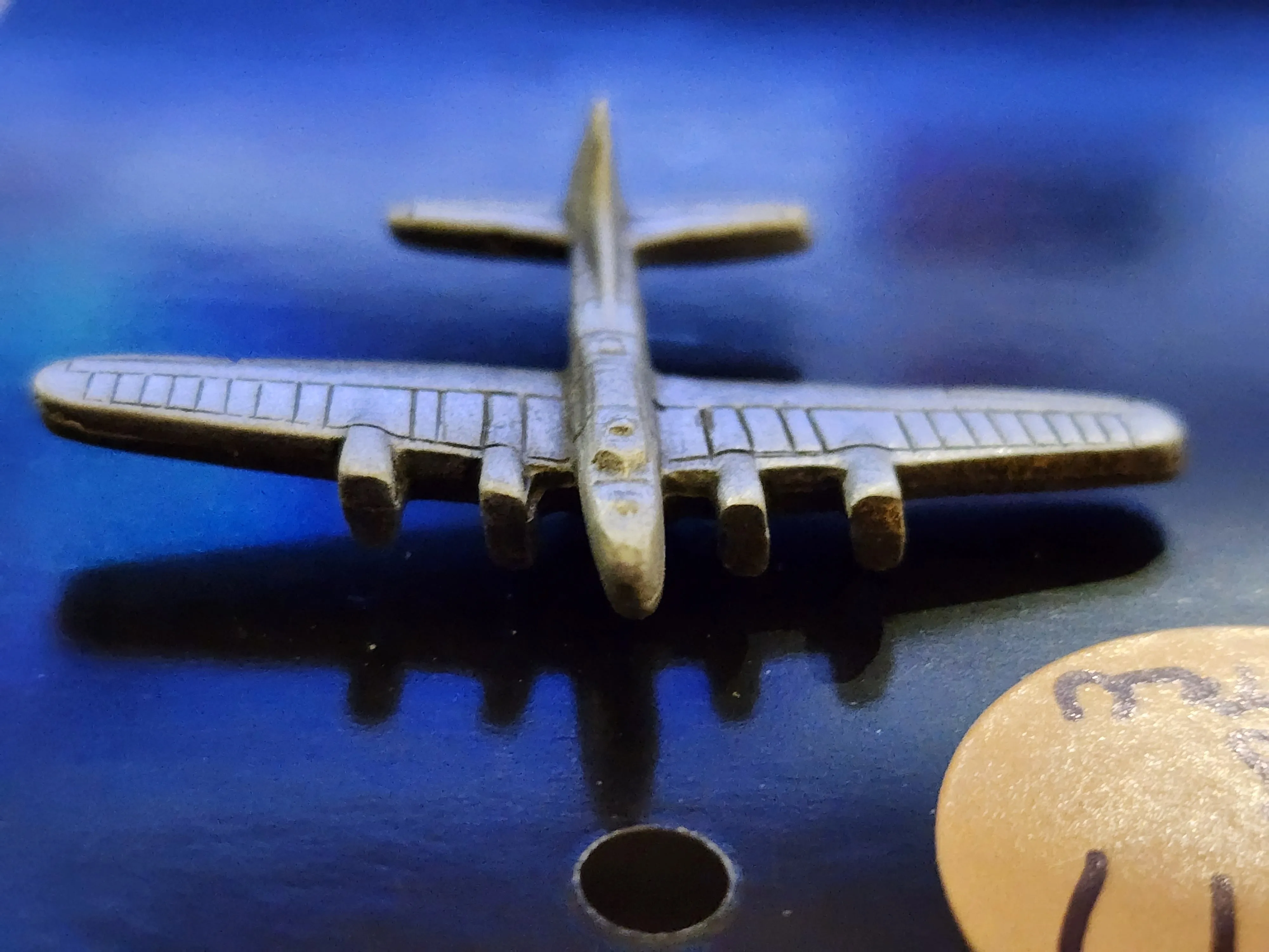 WWII Boeing B-17 Flying Fortress Bomber Airplane Pewter Lapel Pin