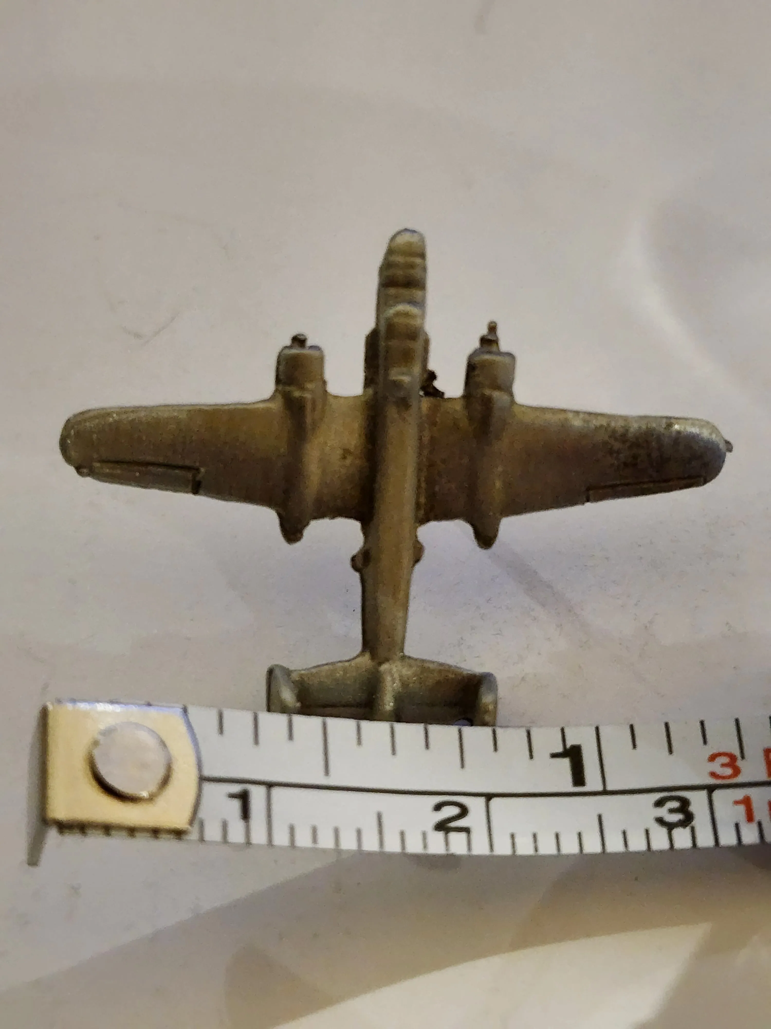 WWII North American Aviation B-25 Mitchell Bomber Pewter Airplane Lapel Pin